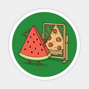 WATERMELON OR PIZZA Magnet